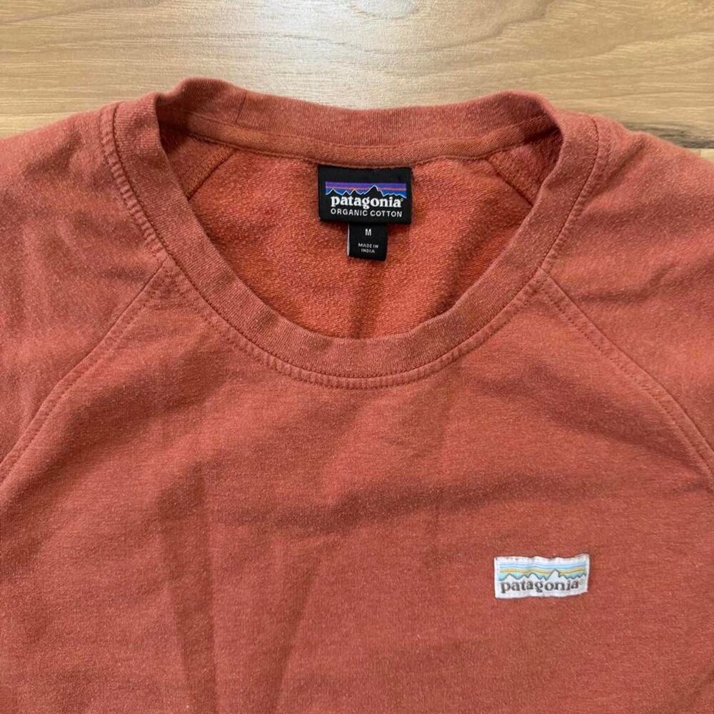 Patagonia Pullover long sleeve sweater Burnt orange color size medium